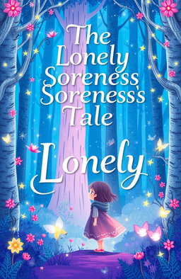 A whimsical book cover design for a fanfic titled 'The Lonely Soreness's Tale'