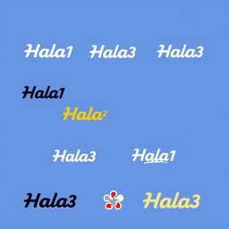 A vibrant background in a solid color, providing a striking canvas for various logos