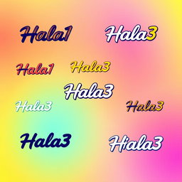 A vibrant background in a solid color, providing a striking canvas for various logos