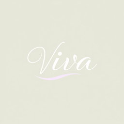 A sleek and modern logo design for a massage and spa named 'Viva'
