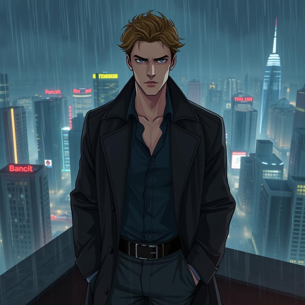 A tall Caucasian man, 1