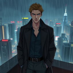 A tall Caucasian man, 1