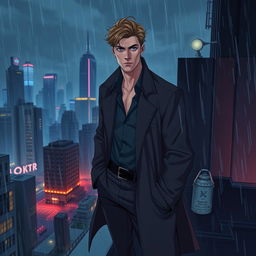 A tall Caucasian man, 1