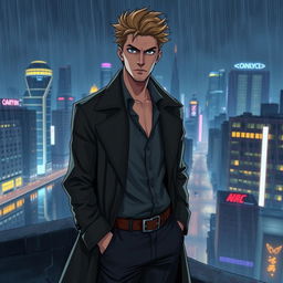 A tall Caucasian man, 1