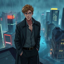 A tall Caucasian man, 1