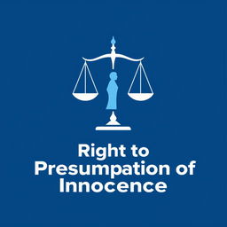 A simple yet impactful logo representing the concept of 'Right to Presumption of Innocence'
