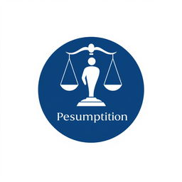 A simple yet impactful logo representing the concept of 'Right to Presumption of Innocence'