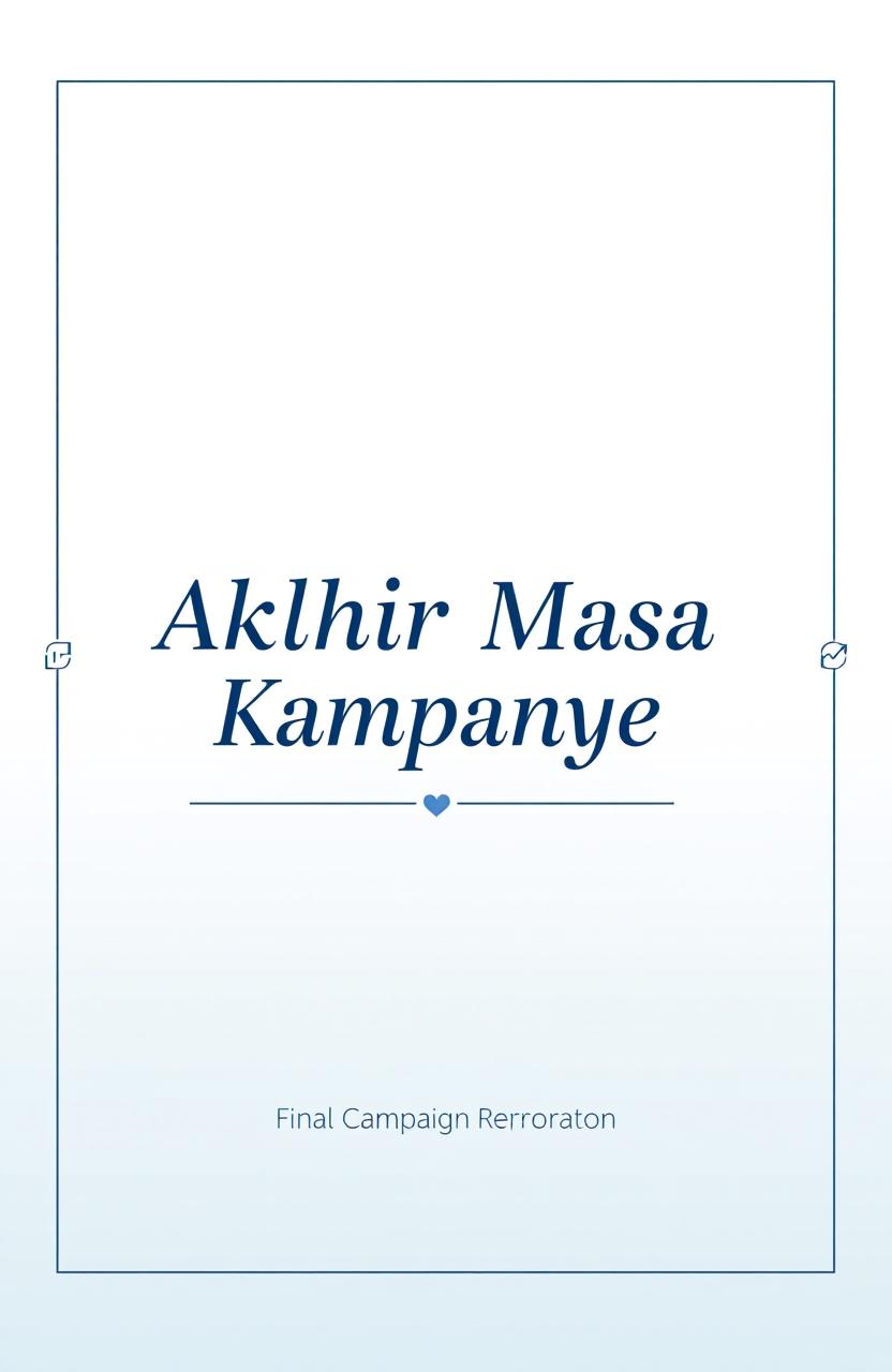 A professional and elegant cover design for a 'Final Campaign Report'