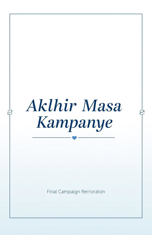 A professional and elegant cover design for a 'Final Campaign Report'