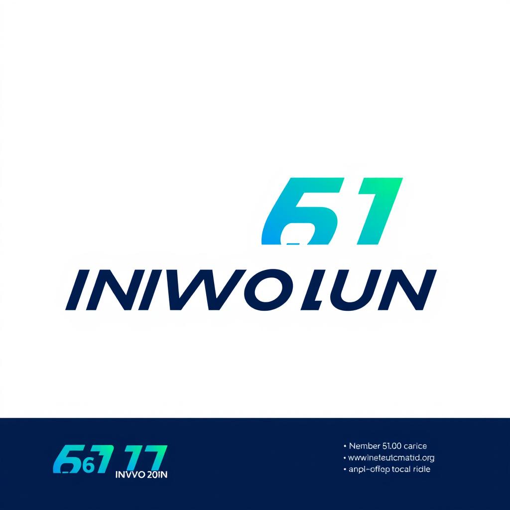 A modern and sleek logo design featuring the number 61, with bold typography and a dynamic layout