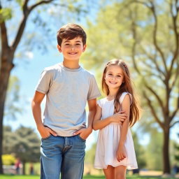 A tall 6 feet 7 inch boy standing confidently next to a 5 feet 3 inch girl