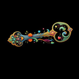 A beautifully designed key that represents a person's unique personality, strengths, fears, and dreams