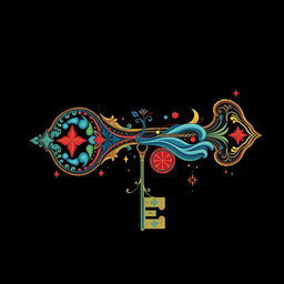 A beautifully designed key that represents a person's unique personality, strengths, fears, and dreams