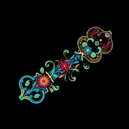 A beautifully designed key that represents a person's unique personality, strengths, fears, and dreams