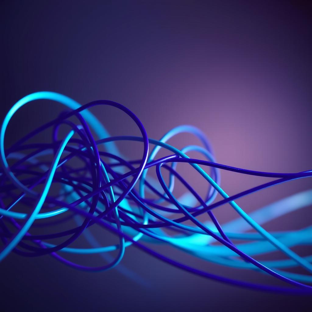 A digital artwork depicting a metaphorical representation of false connections