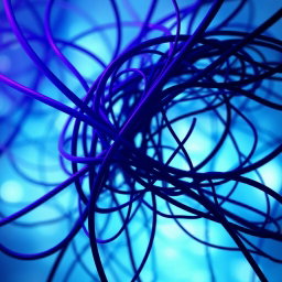A digital artwork depicting a metaphorical representation of false connections