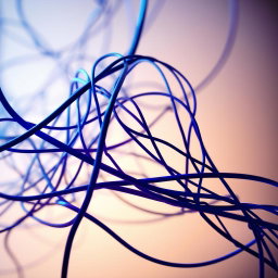 A digital artwork depicting a metaphorical representation of false connections