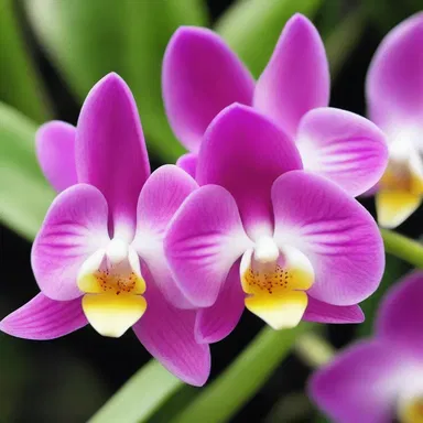 According to Greek mythology, the goddess Aphrodite was said to have created the aerides orchids as a symbol of beauty and love.