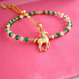 A stunning piece of jewelry that embodies the chic elegance of Ralph Lauren combined with the dazzling allure of Swarovski crystals