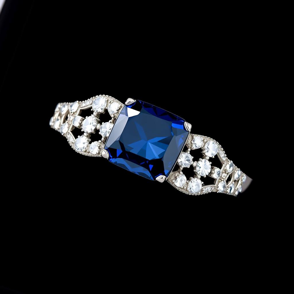 A stunning piece of jewelry that embodies a collaboration between Ralph Lauren and Swarovski, featuring a sophisticated bracelet