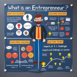 A creative Bristol board presentation divided into four distinct sections, each visually engaging and informative