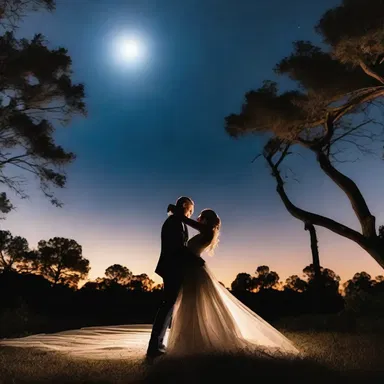 The couple shared an aeriform moment as they danced together under the moonlight.