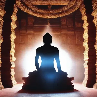 The aura around the deity in the temple was almost aeriform, creating a divine atmosphere.
