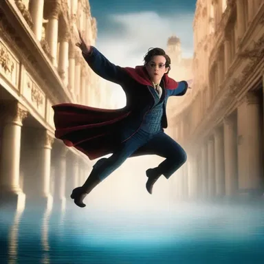 In the movie, the magical character was depicted as having an aeriform appearance, floating through the scenes effortlessly.