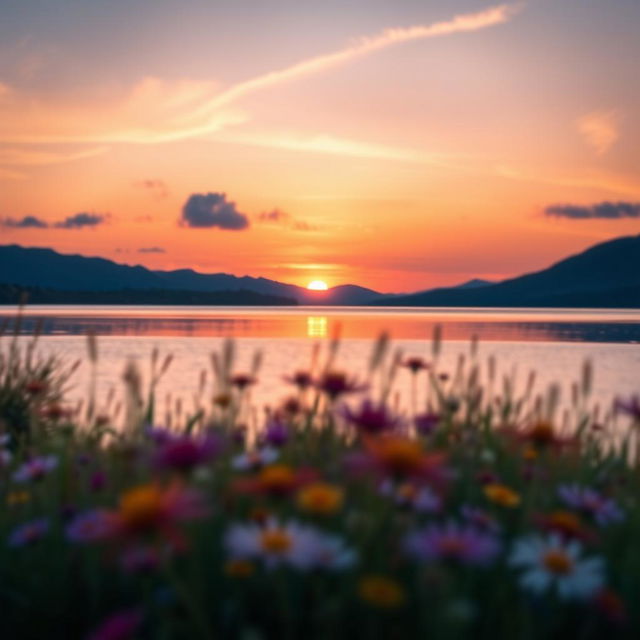 A serene landscape featuring soft, natural blur effects that convey a sense of tranquility and calmness