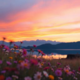 A serene landscape featuring soft, natural blur effects that convey a sense of tranquility and calmness