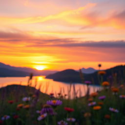 A serene landscape featuring soft, natural blur effects that convey a sense of tranquility and calmness