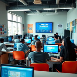 An inviting and modern educational environment showcasing the I