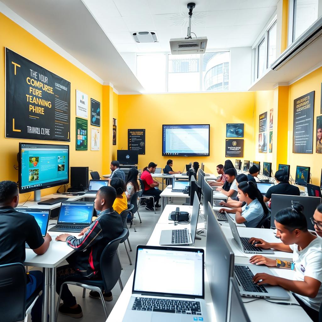 An inviting and modern educational environment showcasing the I