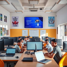 An inviting and modern educational environment showcasing the I