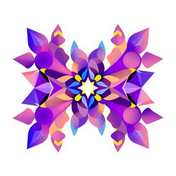 An intricate design featuring patterns and figures that demonstrate glide reflection