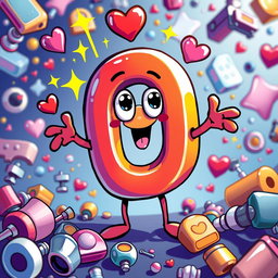 A vibrant, imaginative representation of a literal magnet, depicted as a whimsical character with eyes and arms, surrounded by colorful elements symbolizing attraction such as sparkles and hearts