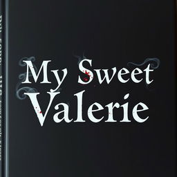 A book cover with a simple black background