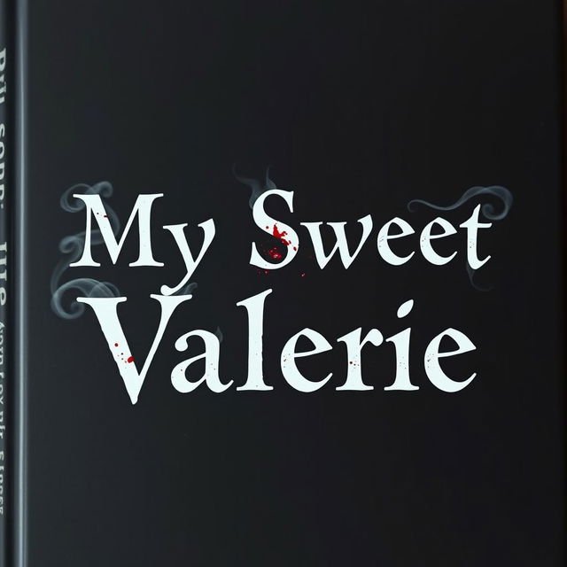 A book cover with a simple black background