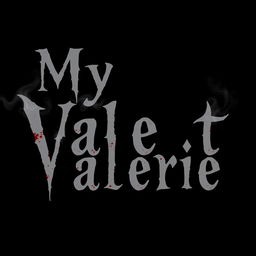 A simple black background with the text "My Sweet Valerie" arranged in three separate lines, centered alignment