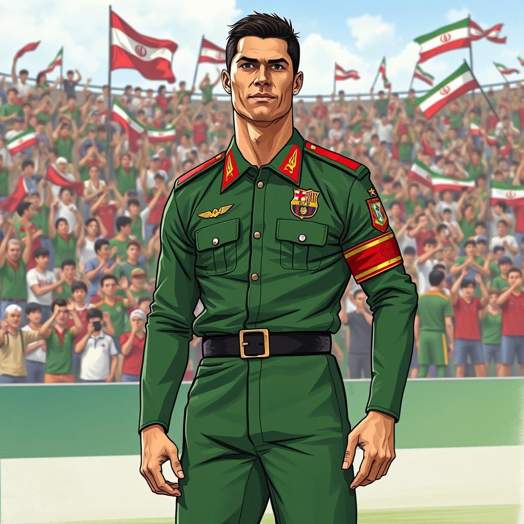 Cristiano Ronaldo as IRGC Icon: A Bold Fusion
