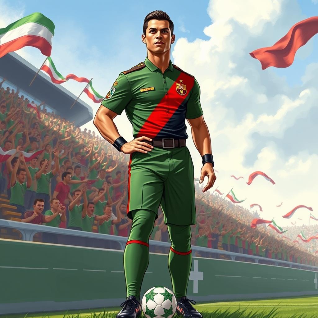 Cristiano Ronaldo as IRGC Icon: A Bold Fusion
