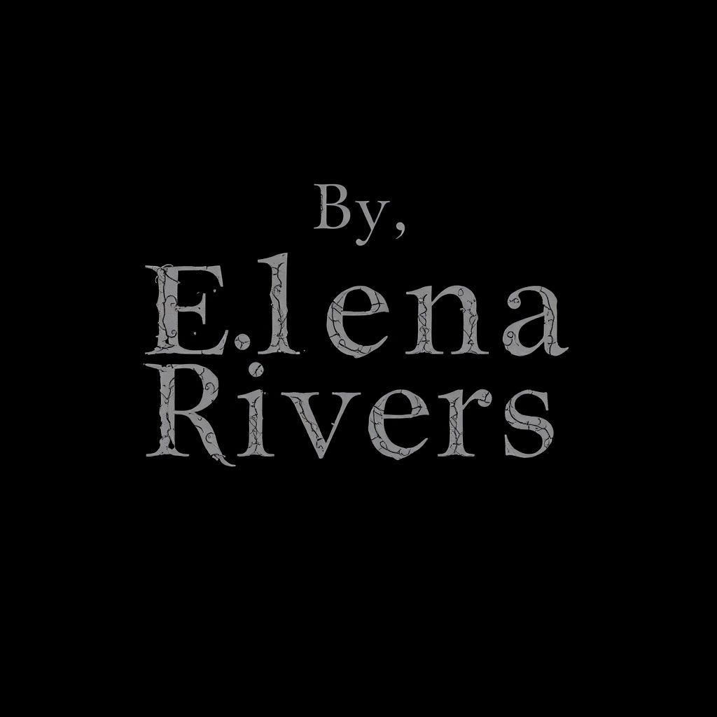 A black background featuring the text 'By, Elena Rivers' prominently displayed in the center