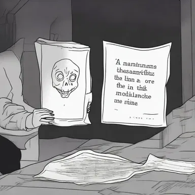 Haunted by an evil presence, the protagonist received an eerie aerogramme containing a chilling message with no return address.