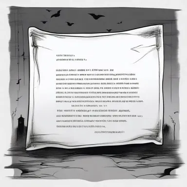 Haunted by an evil presence, the protagonist received an eerie aerogramme containing a chilling message with no return address.