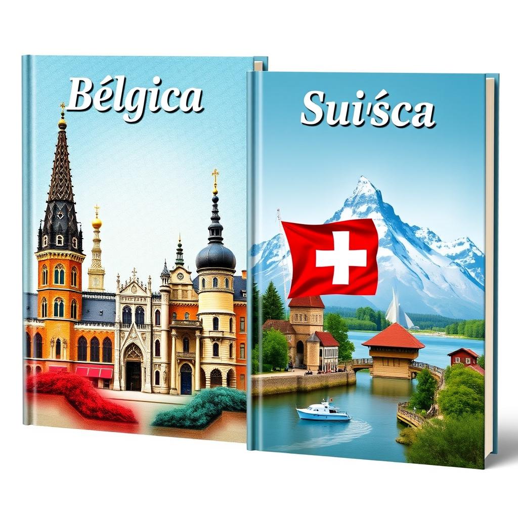 A visually striking book cover comparing the GDP of Belgium and Switzerland