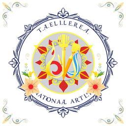 A creative reinterpretation of 'The Order of National Artist' logo, featuring an elegant and intricate design that symbolizes artistry and excellence