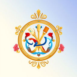 A creative reinterpretation of 'The Order of National Artist' logo, featuring an elegant and intricate design that symbolizes artistry and excellence
