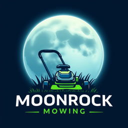 A striking logo design depicting a large, luminous moon as the central element, with a soft glow radiating from it