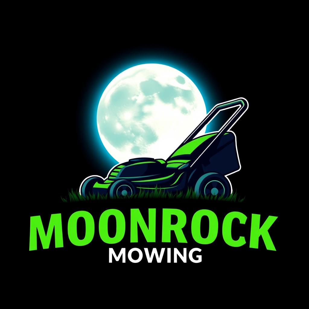 A striking logo design depicting a large, luminous moon as the central element, with a soft glow radiating from it