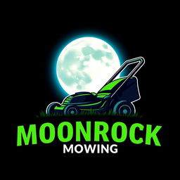 A striking logo design depicting a large, luminous moon as the central element, with a soft glow radiating from it